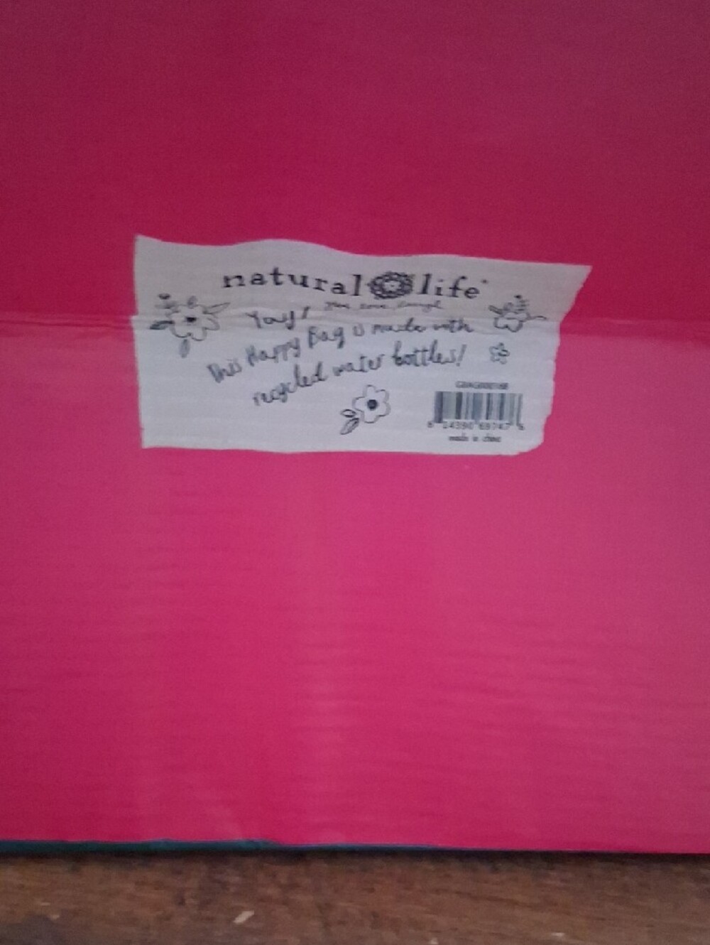 NATURAL LIFE Floral Tote with Blue, Red & Pink Pattern - Picture 3 of 3